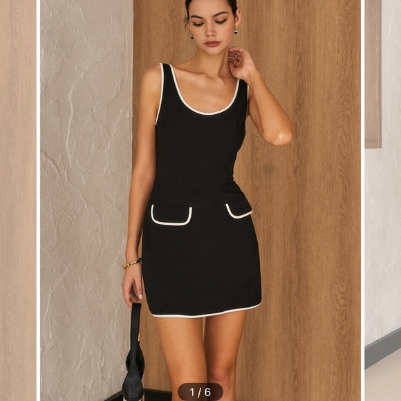 Commense Dresses & Skirts - NWT COMMENSE Contrast Trim Piping Mini Dress - Small